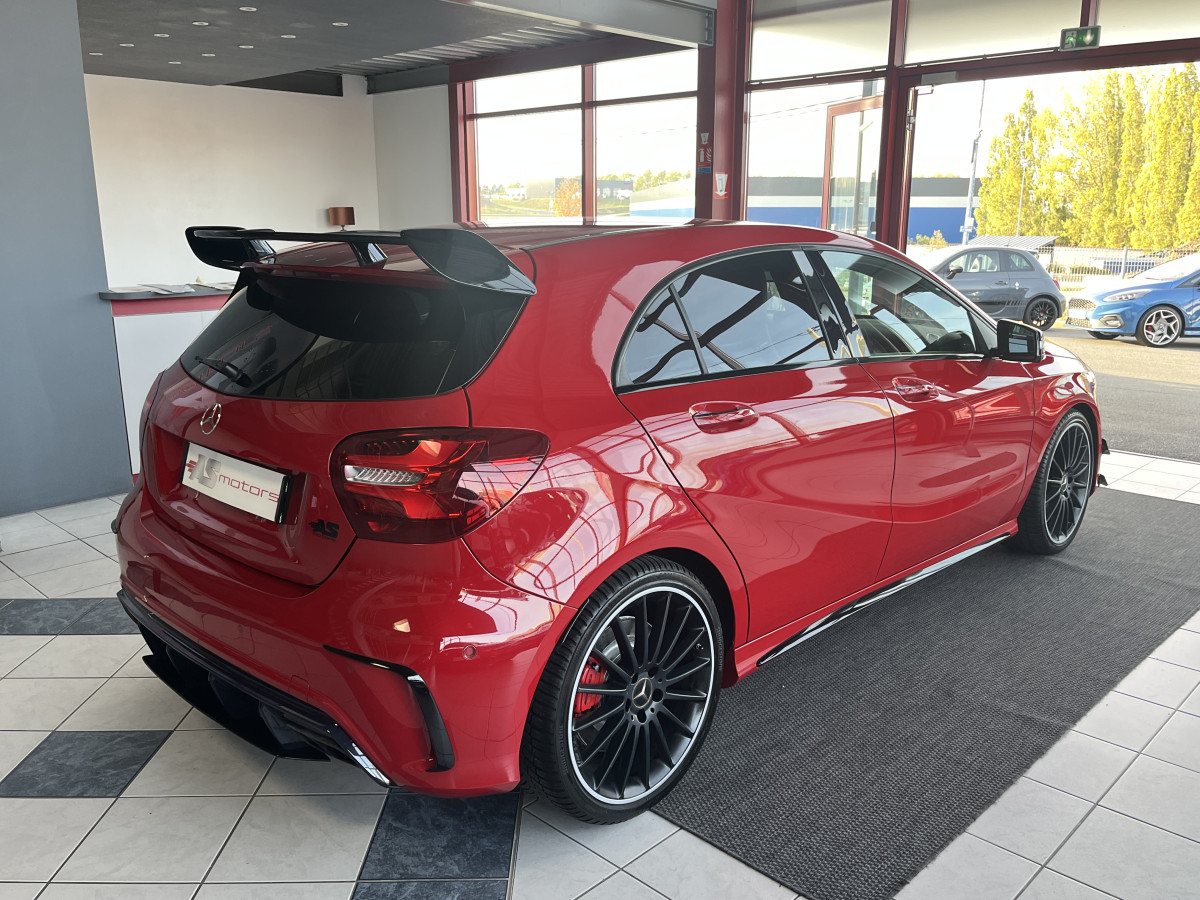 MERCEDES A 45 AMG 2,0 381 DCT7 PACK AERO GPS CAMERA FEUX FULL LED HIFI HARMAN/KARDON REGULATEUR EXCELLENT ETAT