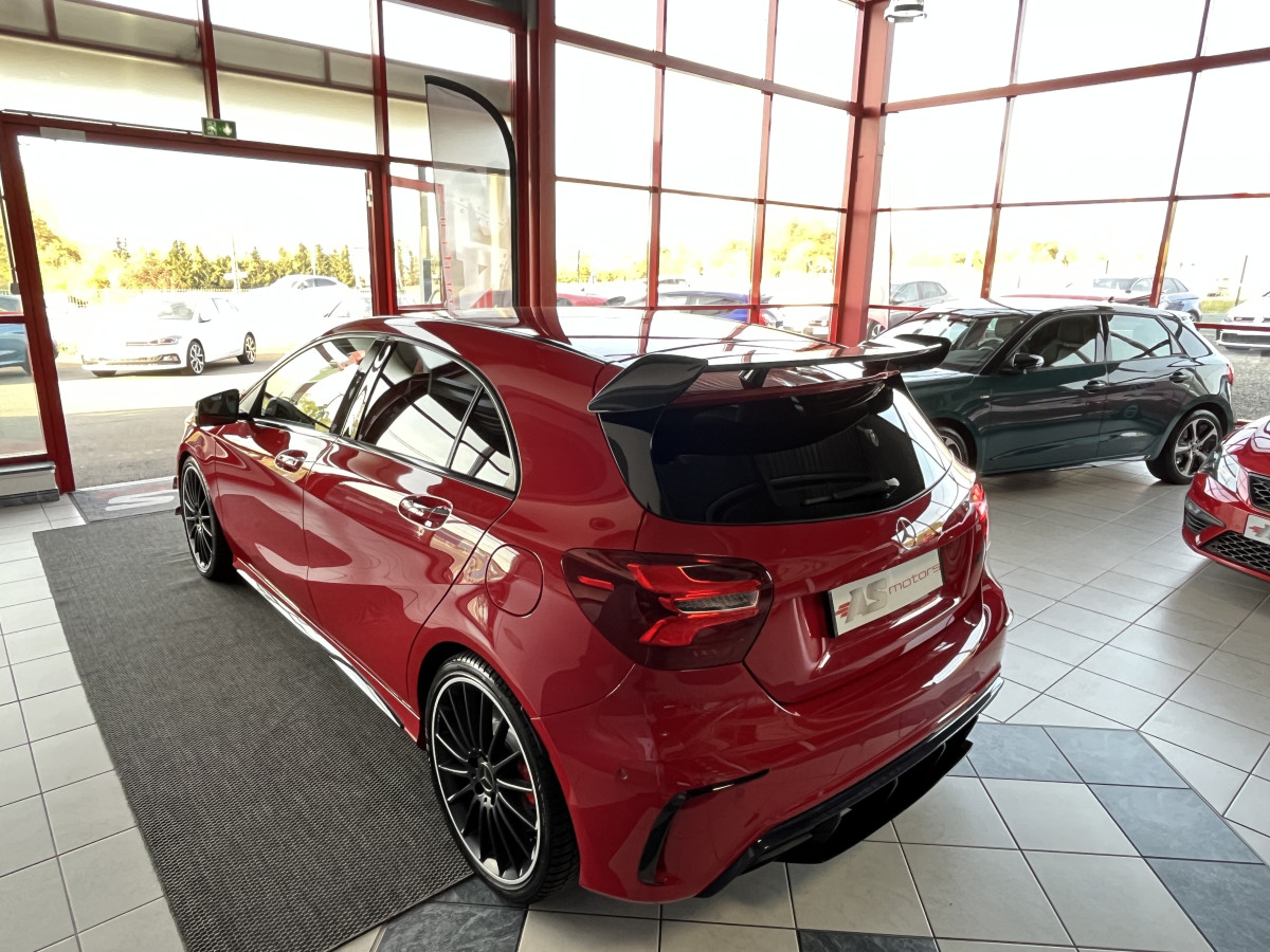 MERCEDES A 45 AMG 2,0 381 DCT7 PACK AERO GPS CAMERA FEUX FULL LED HIFI HARMAN/KARDON REGULATEUR EXCELLENT ETAT