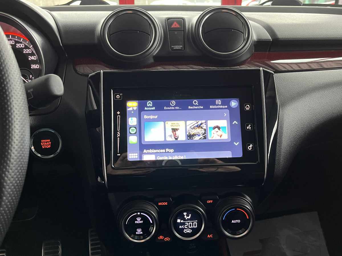 SUZUKI SWIFT SPORT 1,4 129 HYBRID. GPS CAMERA REGULATEUR KEYLESS FULL LED CARPLAY EXCELLENT ETAT