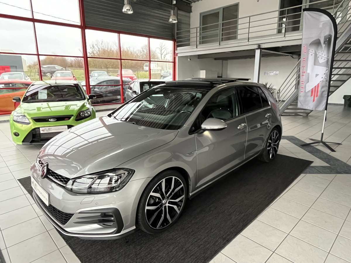 VOLKSWAGEN GOLF 7 GTD 2,0 TDI 184 DSG7 FACELIFT TOIT PANO GPS CAMERA ACC DCC  CARPLAY, DIGITAL COCKPIT, PALETTES AU VOLANT FULL LED FULL CUIR JANTE 19 SANTIAGO KEYLESS   EXCELLENT ETAT