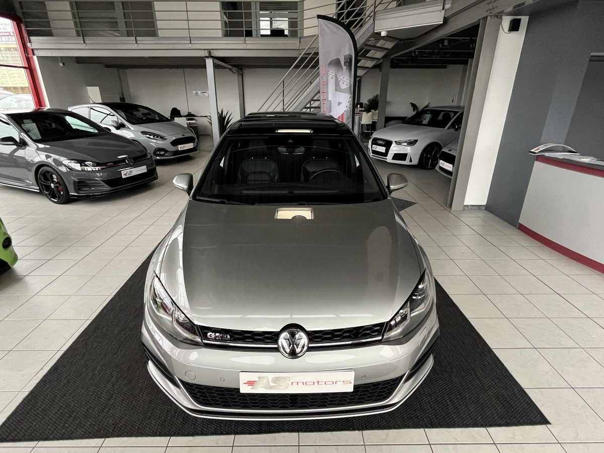 VOLKSWAGEN GOLF 7 GTD 2,0 TDI 184 DSG7 FACELIFT TOIT PANO GPS CAMERA ACC DCC  CARPLAY, DIGITAL COCKPIT, PALETTES AU VOLANT FULL LED FULL CUIR JANTE 19 SANTIAGO KEYLESS   EXCELLENT ETAT