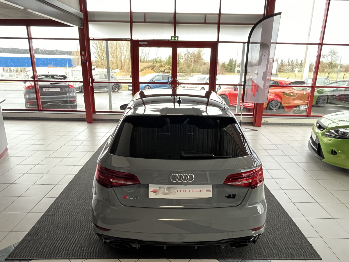 AUDI RS3 SPORTBACK 2,5 TFSI 400 S-TRONIC 7 QUATTRO GPS APPLE CARPLAY CAMERA MAGNETIC RIDE DRIVE SELECT SIEGES RS ECHAPPEMENT RS HIFI B&O JANTE ROTOR  ETAT NEUF