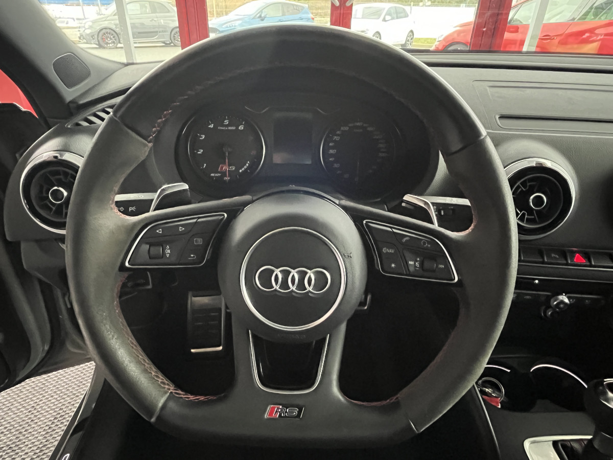 AUDI RS3 SPORTBACK 2,5 TFSI 400 S-TRONIC 7 QUATTRO GPS APPLE CARPLAY CAMERA MAGNETIC RIDE DRIVE SELECT SIEGES RS ECHAPPEMENT RS HIFI B&O JANTE ROTOR  ETAT NEUF