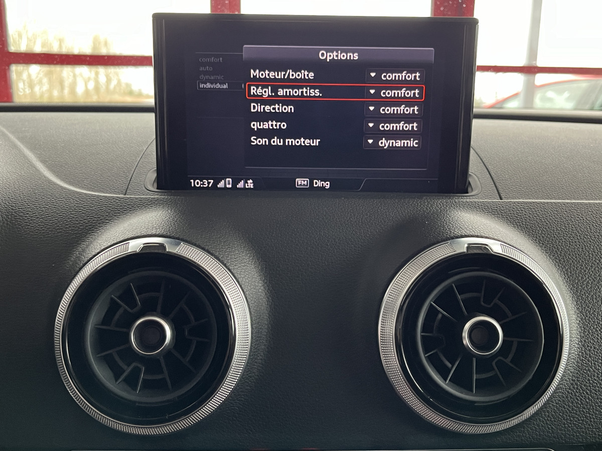 AUDI RS3 SPORTBACK 2,5 TFSI 400 S-TRONIC 7 QUATTRO GPS APPLE CARPLAY CAMERA MAGNETIC RIDE DRIVE SELECT SIEGES RS ECHAPPEMENT RS HIFI B&O JANTE ROTOR  ETAT NEUF