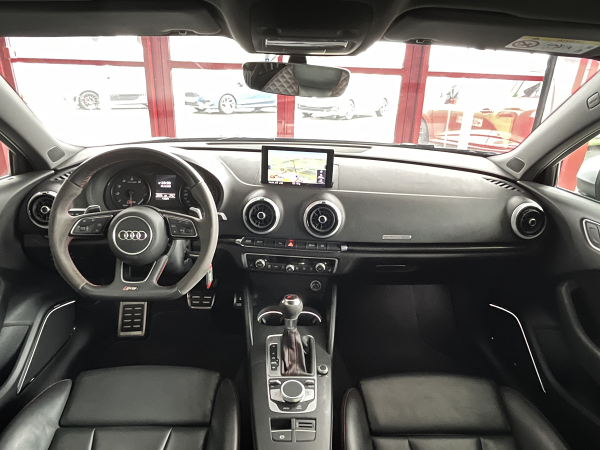 AUDI RS3 SPORTBACK 2,5 TFSI 400 S-TRONIC 7 QUATTRO GPS APPLE CARPLAY CAMERA MAGNETIC RIDE DRIVE SELECT SIEGES RS ECHAPPEMENT RS HIFI B&O JANTE ROTOR  ETAT NEUF