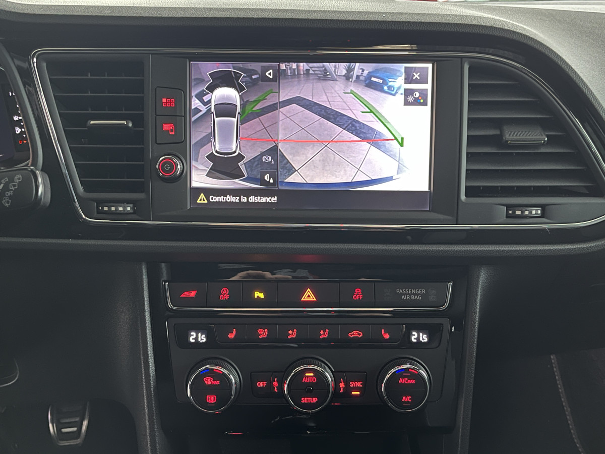 SEAT LEON CUPRA 2,0 TSI 300 TOIT PANORAMIQUE GPS CAMERA ACC DCC FULL LED KEYLESS APPLE CARPLAY ETAT NEUF