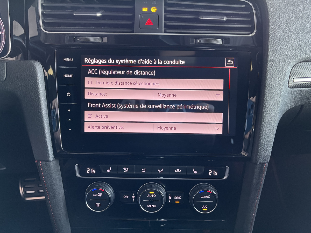 VOLKSWAGEN GOLF 7 TCR 2,0 TSI 290 DSG7 TOIT PANO GPS APPLE CARPLAY CAMERA ACC DCC DIGITAL COCKPIT  KEYLESS FULL LED HIFI DYNAUDIO   ETAT NEUF