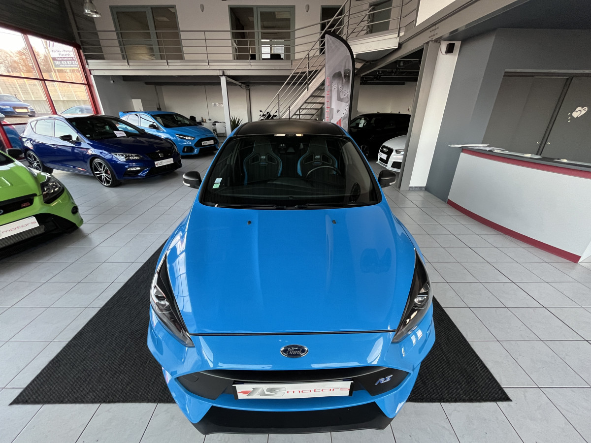 FORD FOCUS RS 2,3 350 4X4 BLUE AND BLACK EDITION PERFORMANCE GPS CAMERA  APPLE CAR PLAY HIFI SONY KEYLESS REGULATEUR FEUX BI-XENON EXCELLENT ETAT