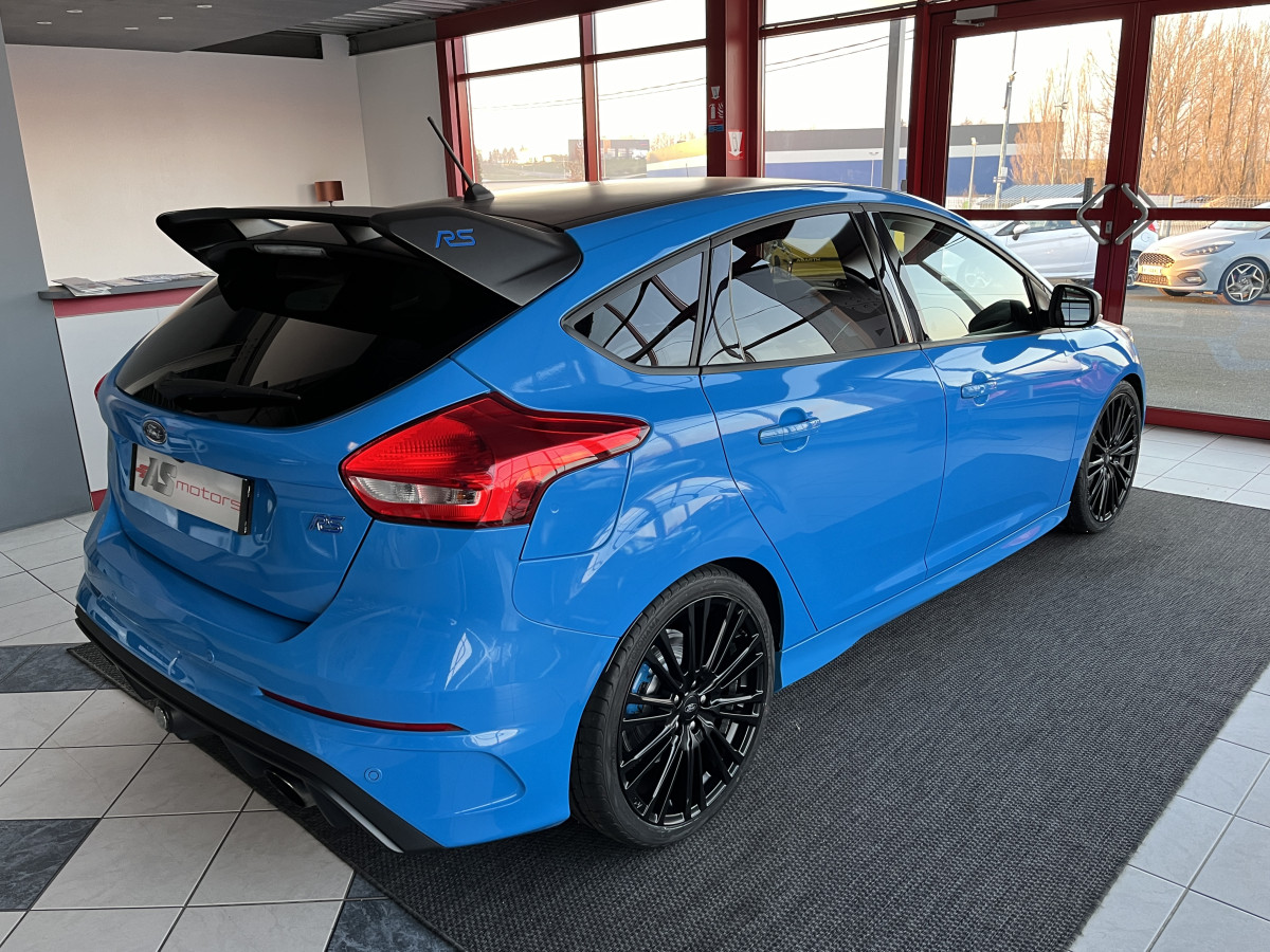 FORD FOCUS RS 2,3 350 4X4 BLUE AND BLACK EDITION PERFORMANCE GPS CAMERA  APPLE CAR PLAY HIFI SONY KEYLESS REGULATEUR FEUX BI-XENON EXCELLENT ETAT