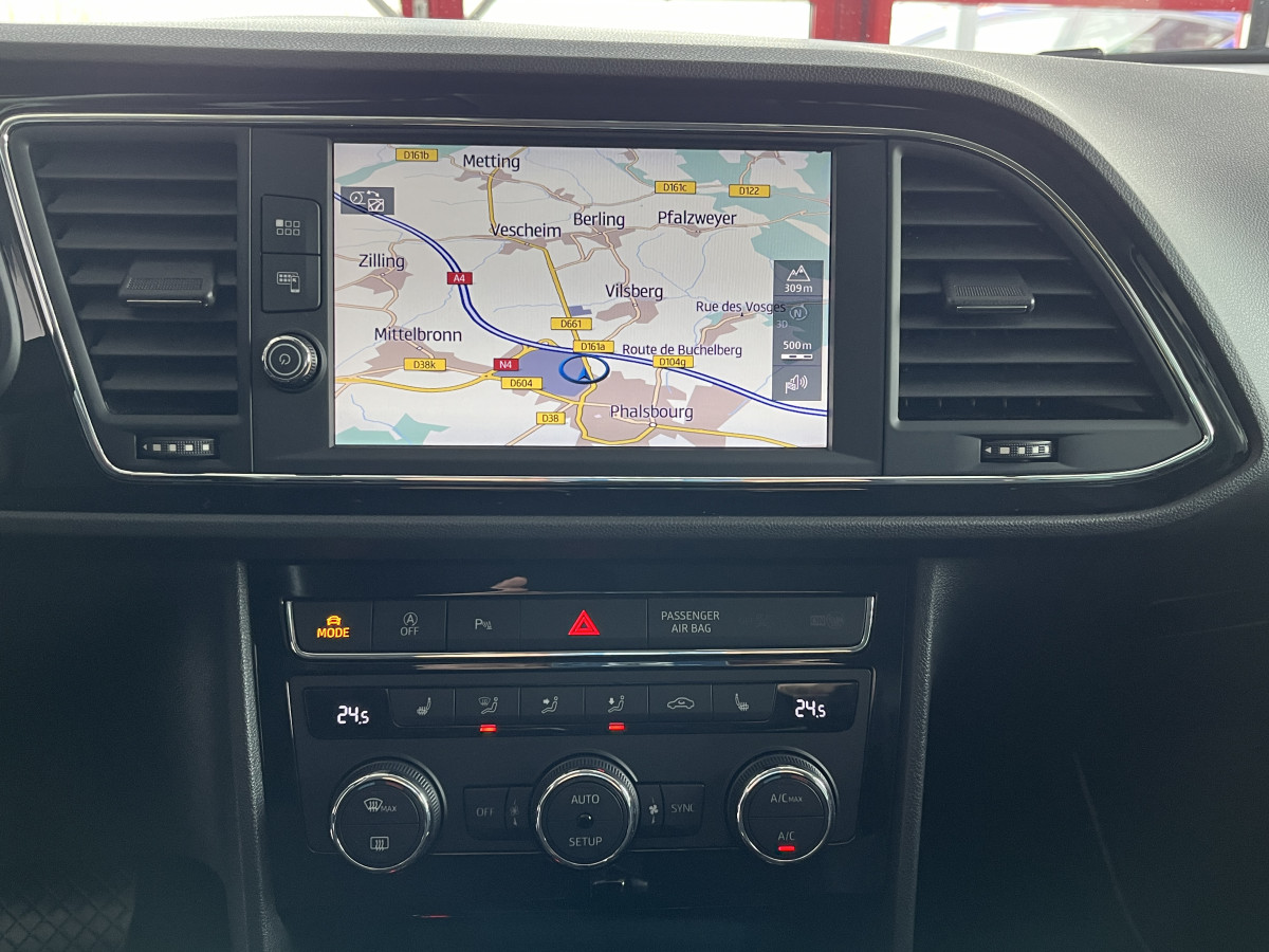 SEAT LEON FR 2,0 TDI 150 DSG7 GPS CAMERA APPLE CARPLAY FULL LED KEYLESS SEAT DRIVE PROFILE DIGITAL COCKPIT EXCELLENT ETAT