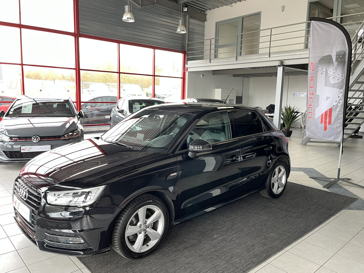 AUDI A1 SPORTBACK 1,6 TDI 116 S-LINE S-TRONIC 7 GPS DRIVE SELECT BI-XENON  HIFI BOSE REGULATEUR BLUETOOTH PACK S-LINE EXCELLENT ETAT