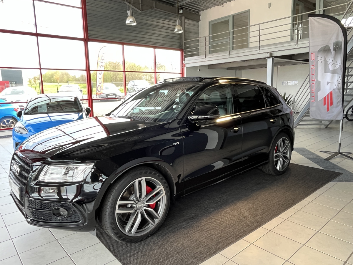 AUDI SQ5 TDI V6 340 PLUS  BVA8 QUATTRO TOIT PANORAMIQUE BI-XENON  GPS CAMERA ATTELAGE KEYLESS HIFI B&O BI-XENON REGULATEUR ADAPTATIF ALU BROSSE DRIVE SELECT EXCELLENT ETAT