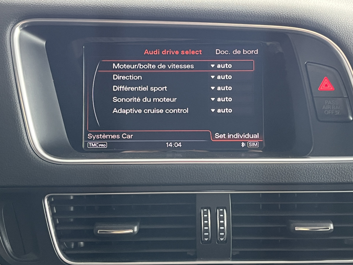 AUDI SQ5 TDI V6 340 PLUS  BVA8 QUATTRO TOIT PANORAMIQUE BI-XENON  GPS CAMERA ATTELAGE KEYLESS HIFI B&O BI-XENON REGULATEUR ADAPTATIF ALU BROSSE DRIVE SELECT EXCELLENT ETAT