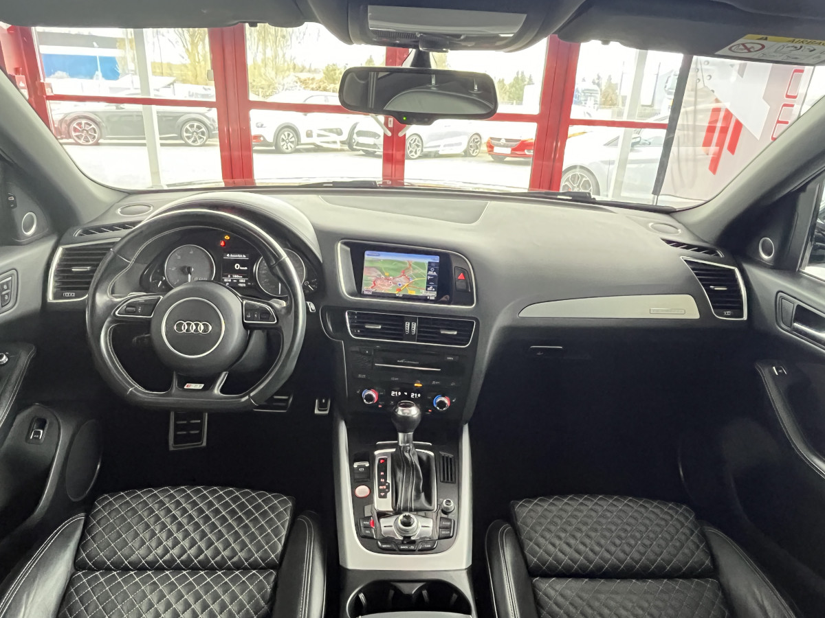 AUDI SQ5 TDI V6 340 PLUS  BVA8 QUATTRO TOIT PANORAMIQUE BI-XENON  GPS CAMERA ATTELAGE KEYLESS HIFI B&O BI-XENON REGULATEUR ADAPTATIF ALU BROSSE DRIVE SELECT EXCELLENT ETAT