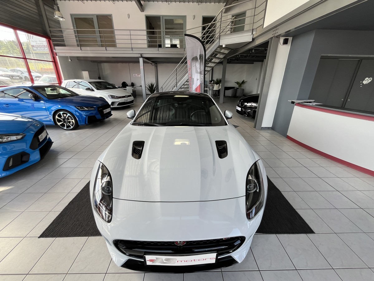 JAGUAR F-TYPE COUPE 3,0 V6 380 S BVA8 AWD GPS CAMERA BI-XENON HIFI MERIDIAN SIEGE PERFORMANCE REGULATEUR LIMITEUR JANTES 20 ECHAPPEMENT SPORT EXCELLENT ETAT