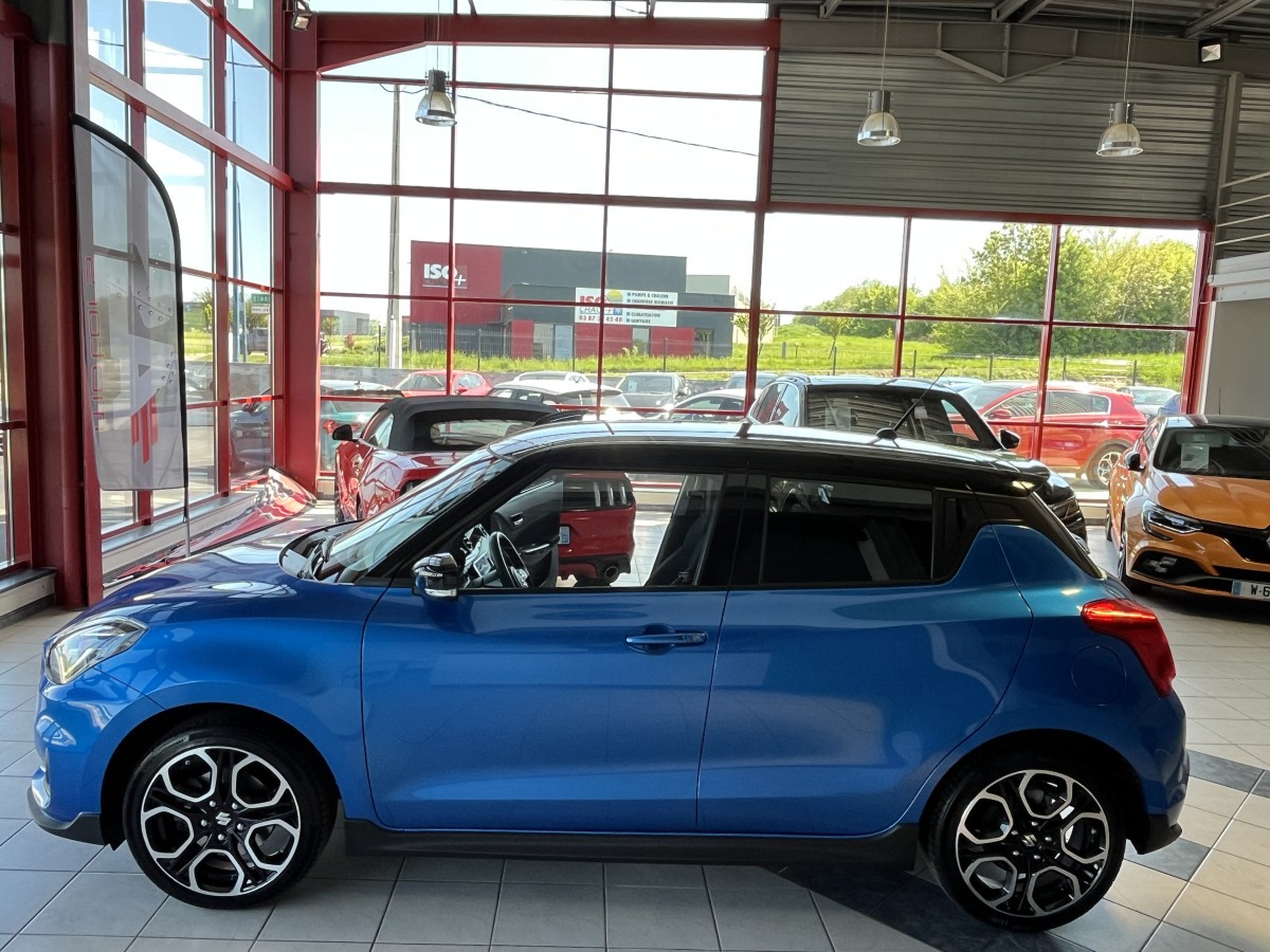 SUZUKI SWIFT SPORT 1,4 129 HYBRID GPS CAMERA FULL LED REGULATEUR LIMITEUR KEYLESS FULL LED APPLE CARPLAY PARK PILOT EXCELLENT ETAT
