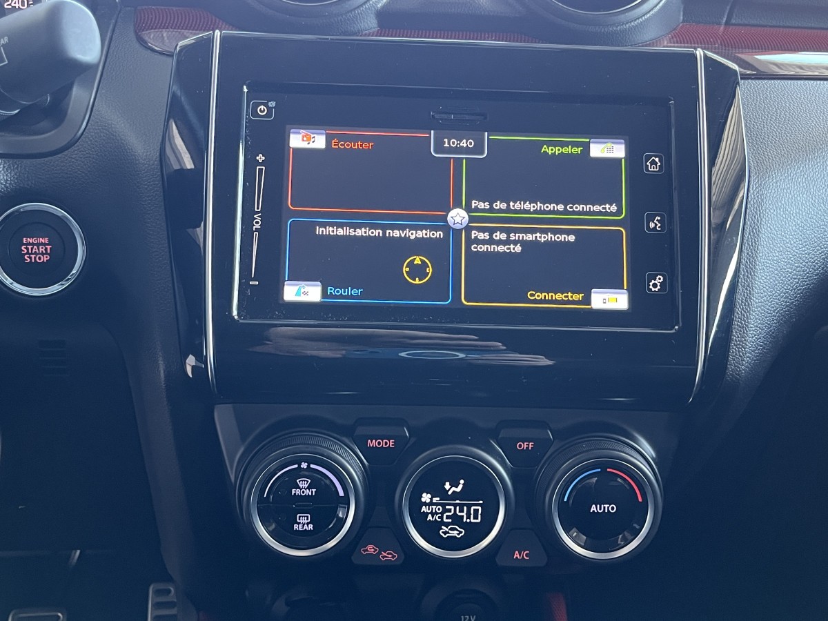 SUZUKI SWIFT SPORT 1,4 129 HYBRID GPS CAMERA FULL LED REGULATEUR LIMITEUR KEYLESS FULL LED APPLE CARPLAY PARK PILOT EXCELLENT ETAT
