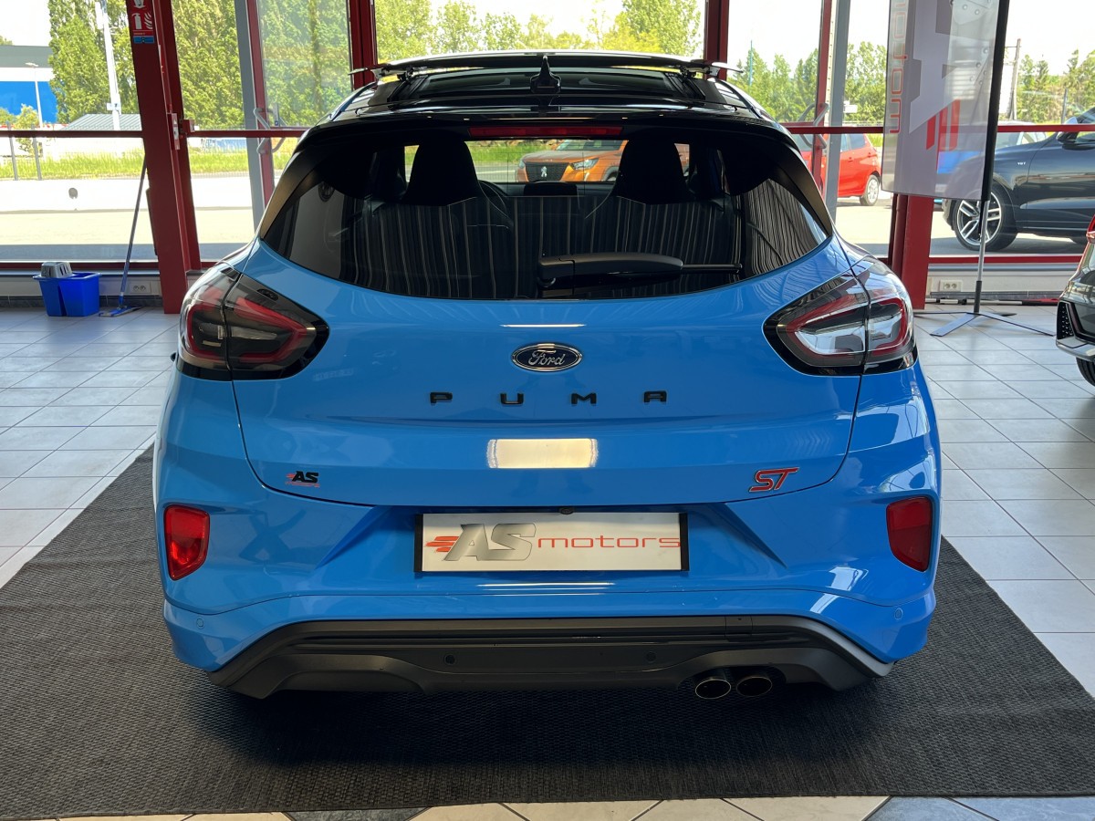 FORD PUMA ST 1,5 200  PHASE 2  GPS CAMERA  ATTELAGE TOIT PANORAMIQUE FEUX FULL LED HIFI B&O APPLE CAR PLAY PACK HIVER PARK PILOT  KEYLESS BLEU NITROUS  ETAT NEUF