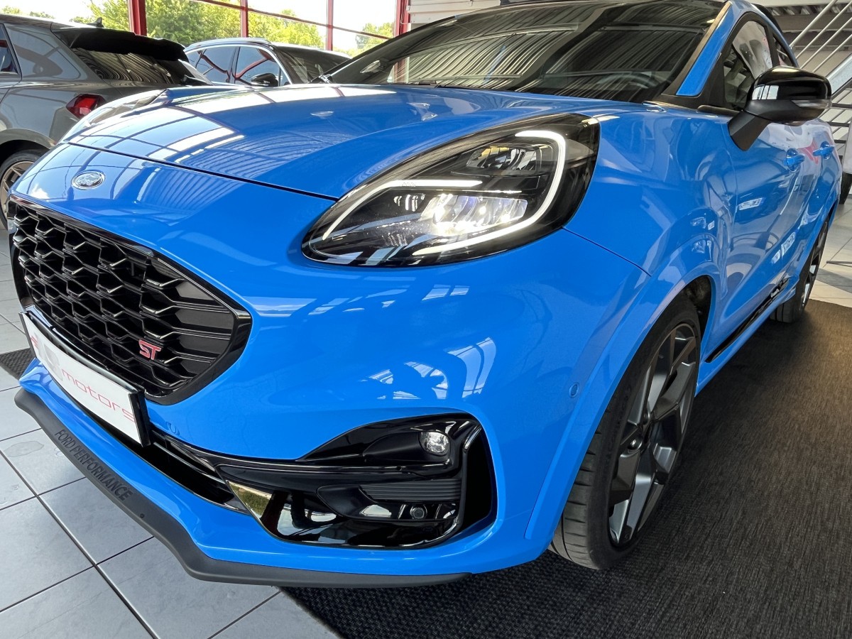 FORD PUMA ST 1,5 200  PHASE 2  GPS CAMERA  ATTELAGE TOIT PANORAMIQUE FEUX FULL LED HIFI B&O APPLE CAR PLAY PACK HIVER PARK PILOT  KEYLESS BLEU NITROUS  ETAT NEUF