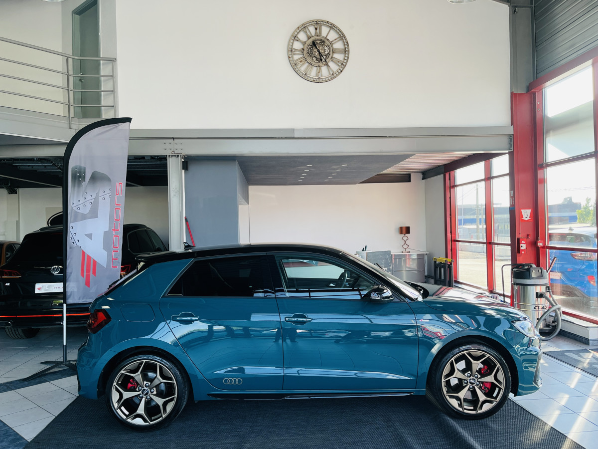 AUDI A1 SPORTBACK  40 TFSI 2,0  200 EDITION ONE FULL S-LINE S-TRONIC 6  APPLE CARPLAY GPS ANDROID  HIFI BANG  FULL LED  KEYLESS REGULATEUR  LIMITEUR  DRIVE SELECT DIGITAL COCKPIT PARKPILOT JANTES ALU 18  ETAT NEUF