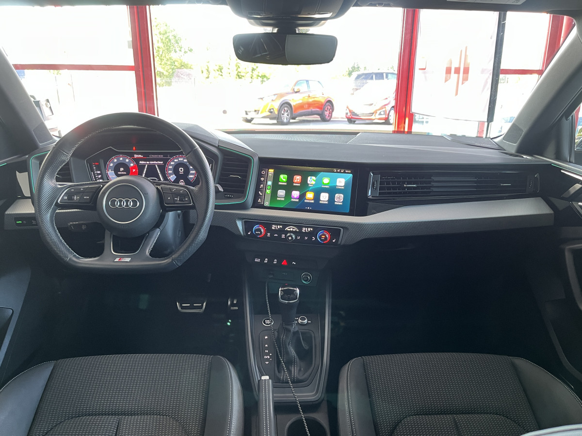 AUDI A1 SPORTBACK  40 TFSI 2,0  200 EDITION ONE FULL S-LINE S-TRONIC 6  APPLE CARPLAY GPS ANDROID  HIFI BANG  FULL LED  KEYLESS REGULATEUR  LIMITEUR  DRIVE SELECT DIGITAL COCKPIT PARKPILOT JANTES ALU 18  ETAT NEUF