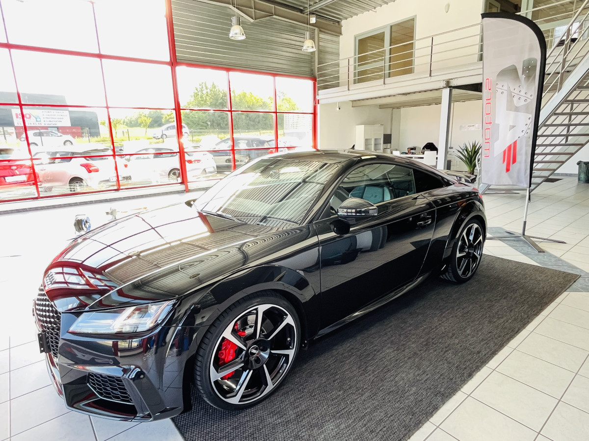 AUDI TTRS 2,5 TFSI 400 QUATTRO S-TRONIC 7 GPS CAMERA AUDI MAGNETIC RIDE APPLE CARPLAY DRIVE SELECT REGULATEUR LIMITEUR  ECHAPPEMENT RS HIFI B&O SIEGES RS FEUX FULL LED EXCELLENT ETAT