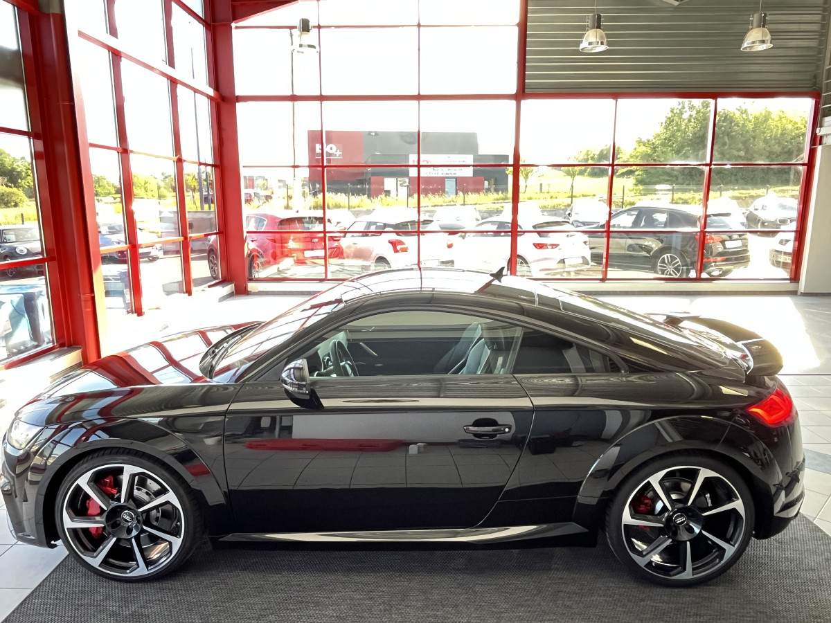 AUDI TTRS 2,5 TFSI 400 QUATTRO S-TRONIC 7 GPS CAMERA AUDI MAGNETIC RIDE APPLE CARPLAY DRIVE SELECT REGULATEUR LIMITEUR  ECHAPPEMENT RS HIFI B&O SIEGES RS FEUX FULL LED EXCELLENT ETAT