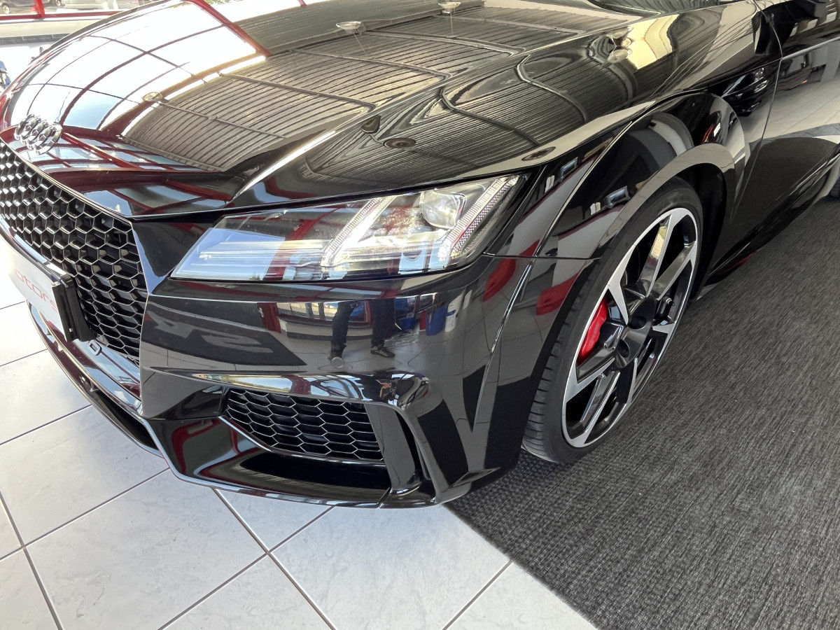 AUDI TTRS 2,5 TFSI 400 QUATTRO S-TRONIC 7 GPS CAMERA AUDI MAGNETIC RIDE APPLE CARPLAY DRIVE SELECT REGULATEUR LIMITEUR  ECHAPPEMENT RS HIFI B&O SIEGES RS FEUX FULL LED EXCELLENT ETAT