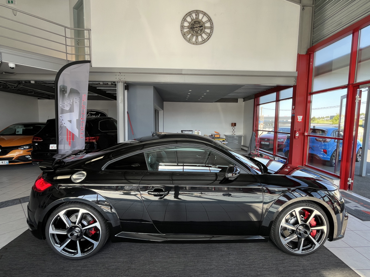 AUDI TTRS 2,5 TFSI 400 QUATTRO S-TRONIC 7 GPS CAMERA AUDI MAGNETIC RIDE APPLE CARPLAY DRIVE SELECT REGULATEUR LIMITEUR  ECHAPPEMENT RS HIFI B&O SIEGES RS FEUX FULL LED EXCELLENT ETAT