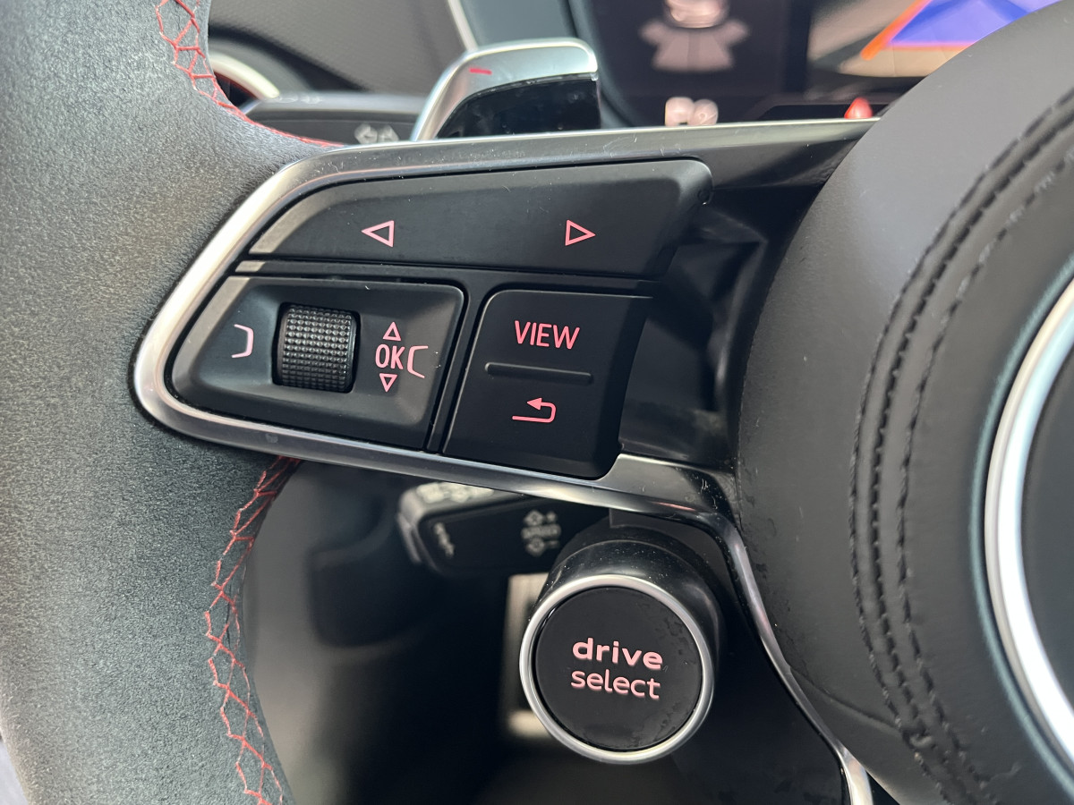AUDI TTRS 2,5 TFSI 400 QUATTRO S-TRONIC 7 GPS CAMERA AUDI MAGNETIC RIDE APPLE CARPLAY DRIVE SELECT REGULATEUR LIMITEUR  ECHAPPEMENT RS HIFI B&O SIEGES RS FEUX FULL LED EXCELLENT ETAT