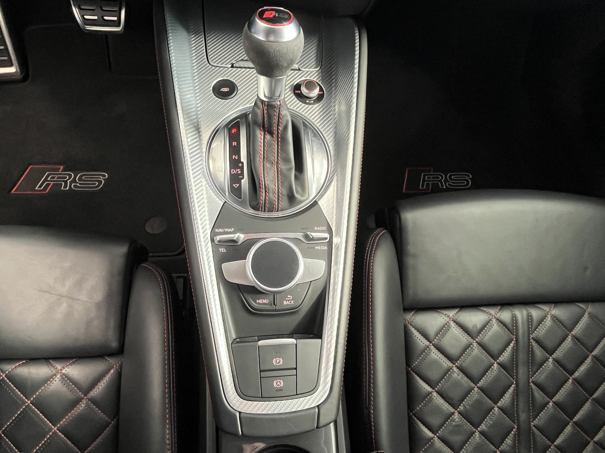 AUDI TTRS 2,5 TFSI 400 QUATTRO S-TRONIC 7 GPS CAMERA AUDI MAGNETIC RIDE APPLE CARPLAY DRIVE SELECT REGULATEUR LIMITEUR  ECHAPPEMENT RS HIFI B&O SIEGES RS FEUX FULL LED EXCELLENT ETAT