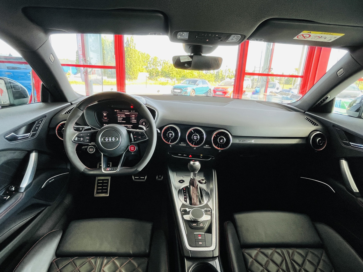 AUDI TTRS 2,5 TFSI 400 QUATTRO S-TRONIC 7 GPS CAMERA AUDI MAGNETIC RIDE APPLE CARPLAY DRIVE SELECT REGULATEUR LIMITEUR  ECHAPPEMENT RS HIFI B&O SIEGES RS FEUX FULL LED EXCELLENT ETAT