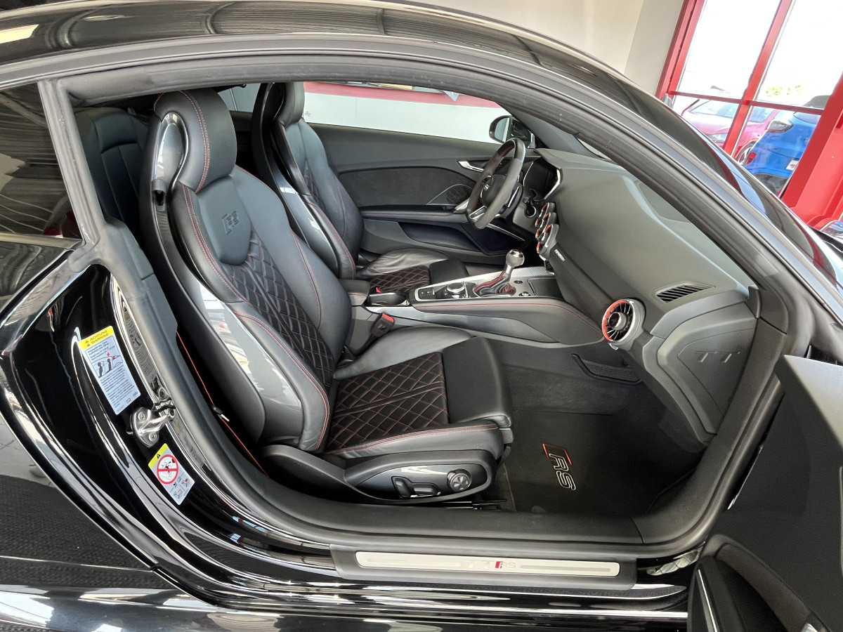 AUDI TTRS 2,5 TFSI 400 QUATTRO S-TRONIC 7 GPS CAMERA AUDI MAGNETIC RIDE APPLE CARPLAY DRIVE SELECT REGULATEUR LIMITEUR  ECHAPPEMENT RS HIFI B&O SIEGES RS FEUX FULL LED EXCELLENT ETAT
