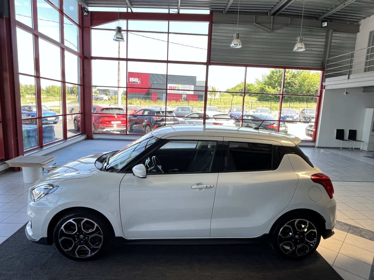 SUZUKI SWIFT SPORT 1,4 129 HYBRID GPS CAMERA FULL LED REGULATEUR LIMITEUR KEYLESS APPLE CARPLAY PARK PILOT EXCELLENT ETAT