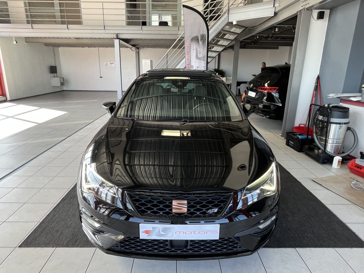 SEAT LEON CUPRA 2,0 TSI 290 DSG7 GPS TOIT PANORAMIQUE  ACC DCC  REGULATEUR ADAPTATIF APPLE CARPLAY FULL LED HIFI BEATS PARK PILOT EXCELLENT ETAT