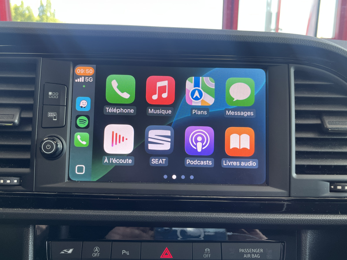 SEAT LEON CUPRA 2,0 TSI 290 DSG7 GPS TOIT PANORAMIQUE  ACC DCC  REGULATEUR ADAPTATIF APPLE CARPLAY FULL LED HIFI BEATS PARK PILOT EXCELLENT ETAT