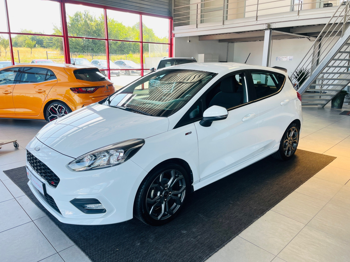 FORD FIESTA ST LINE 1,0 100 GPS APPLE CARPLAY HIFI B&O PARK PILOT KEYLESS ECHAPPEMENT MILTEK FEUX HALOGENE EXCELLENT ETAT