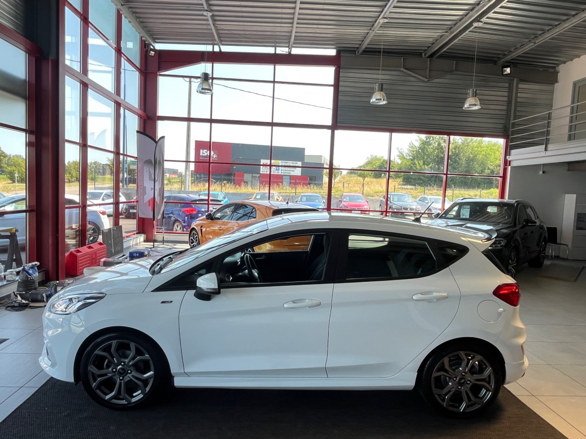 FORD FIESTA ST LINE 1,0 100 GPS APPLE CARPLAY HIFI B&O PARK PILOT KEYLESS ECHAPPEMENT MILTEK FEUX HALOGENE EXCELLENT ETAT