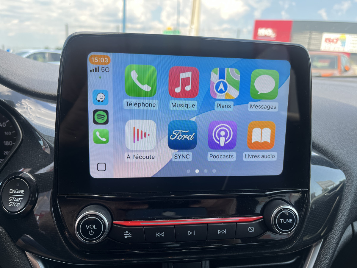 FORD FIESTA ST LINE 1,0 100 GPS APPLE CARPLAY HIFI B&O PARK PILOT KEYLESS ECHAPPEMENT MILTEK FEUX HALOGENE EXCELLENT ETAT