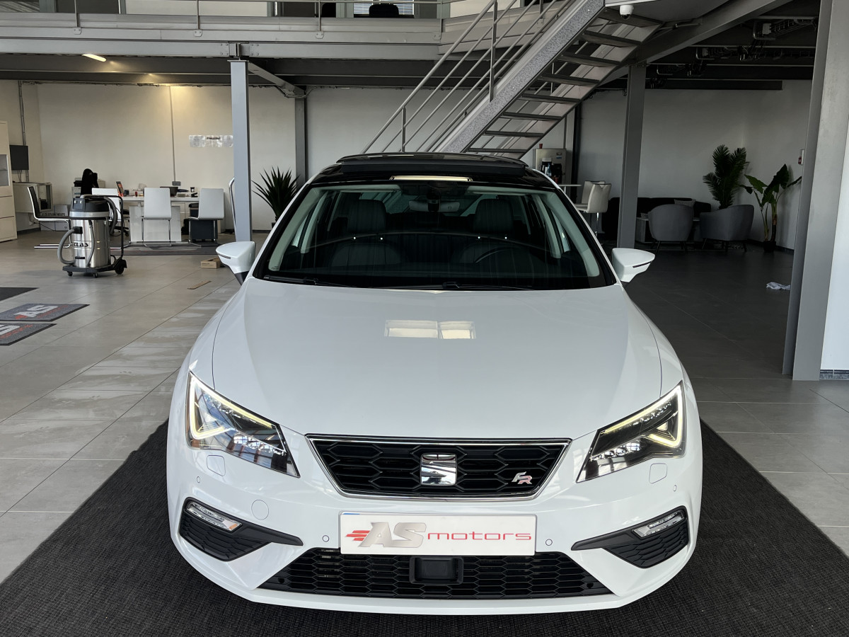SEAT LEON FR 1,8 TSI 180 TOIT PANORAMIQUE OUVRANT GPS ACC HIFI BEATS DRIVE PROFILE PARK PILOT SIEGE CUIR JANTES 18 FULL LED EXCELLENT ETAT