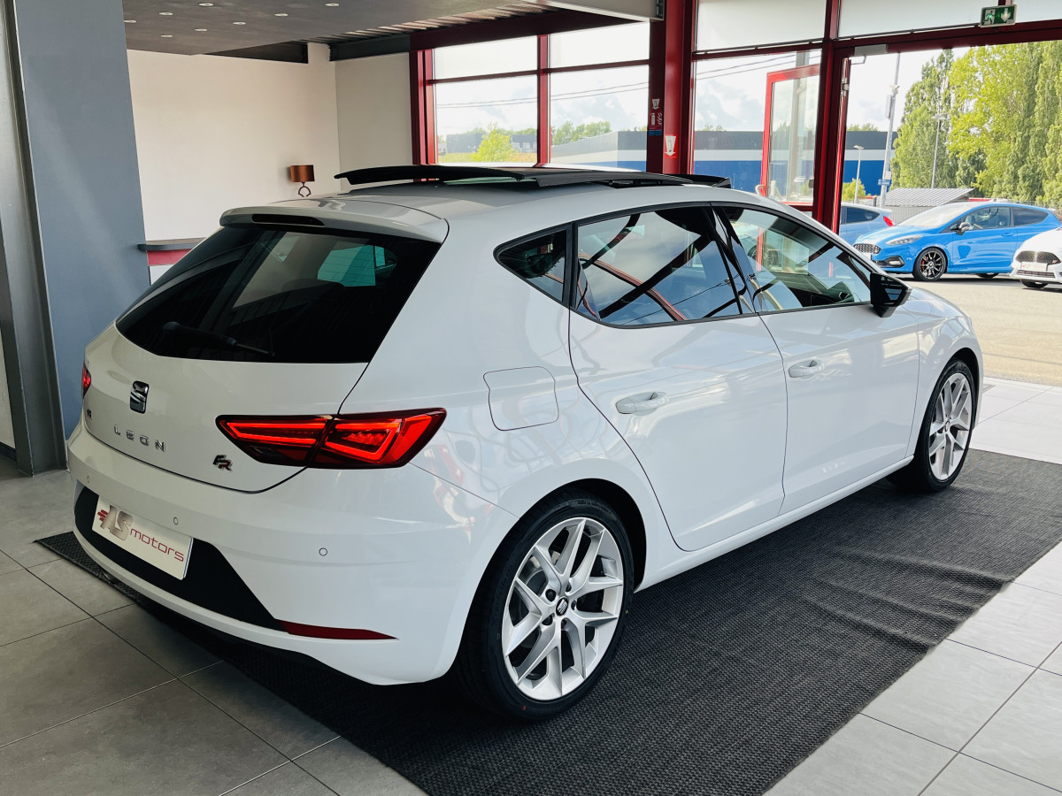 SEAT LEON FR 1,8 TSI 180 TOIT PANORAMIQUE OUVRANT GPS ACC HIFI BEATS DRIVE PROFILE PARK PILOT SIEGE CUIR JANTES 18 FULL LED EXCELLENT ETAT