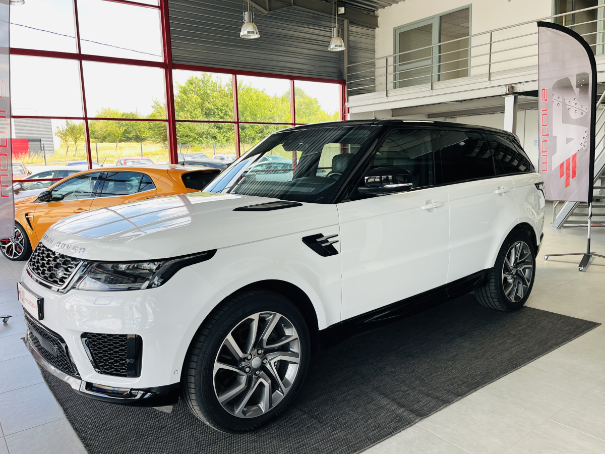 LAND ROVER RANGE ROVER SPORT 2,0 P400E PHEV 404 HSE 4X4  ATTELAGE TOIT PANORAMIQUE GPS CAMERA KEYLESS  REGULATEUR LIMITEUR HIFI MERIDIAN PHARES  MATRIX LED SUSPENSION PNEUMATIQUE JANTE 21 EXCELLENT ETAT