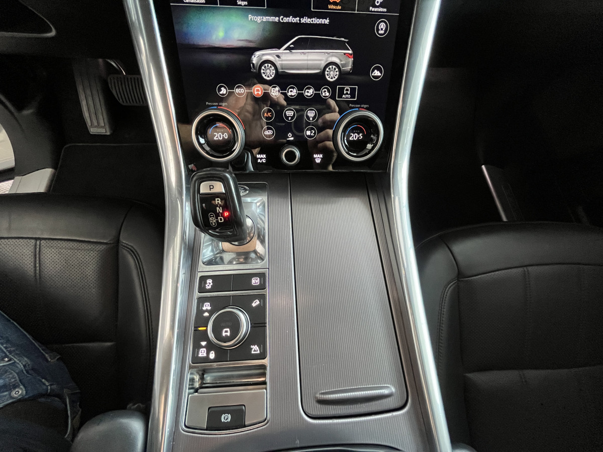 LAND ROVER RANGE ROVER SPORT 2,0 P400E PHEV 404 HSE 4X4  ATTELAGE TOIT PANORAMIQUE GPS CAMERA KEYLESS  REGULATEUR LIMITEUR HIFI MERIDIAN PHARES  MATRIX LED SUSPENSION PNEUMATIQUE JANTE 21 EXCELLENT ETAT