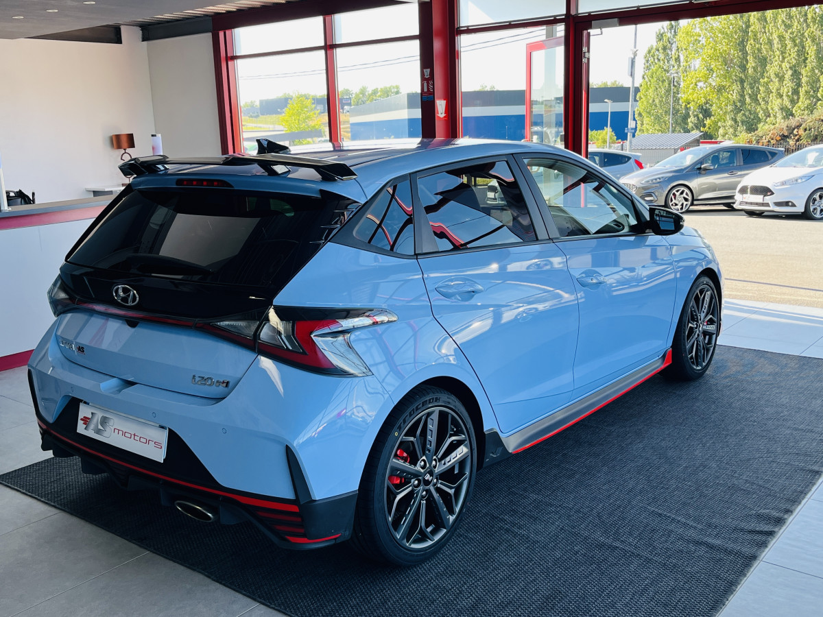 HYUNDAI I20 N 1,6 T-GDI 204 GPS CAMERA APPLE CARPLAY REGULATEUR LIMITEUR KEYLESS VIRTUAL COCKPIT DRIVE SELECT HIFI BOSE FULL LED DIFFERENTIEL A GLISSEMENT ETAT NEUF