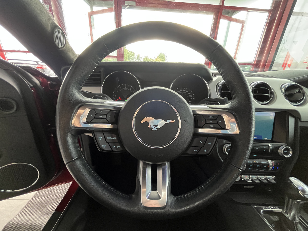 FORD MUSTANG FASTBACK 5,0 V8 421 GT GPS CAMERA REGULATEUR LIMITEUR KEYLESS ECHAPPEMENT A CLAPET  PARK PILOT APPLE CARPLAY FEUX BI-XENON  EXCELLENT ETAT