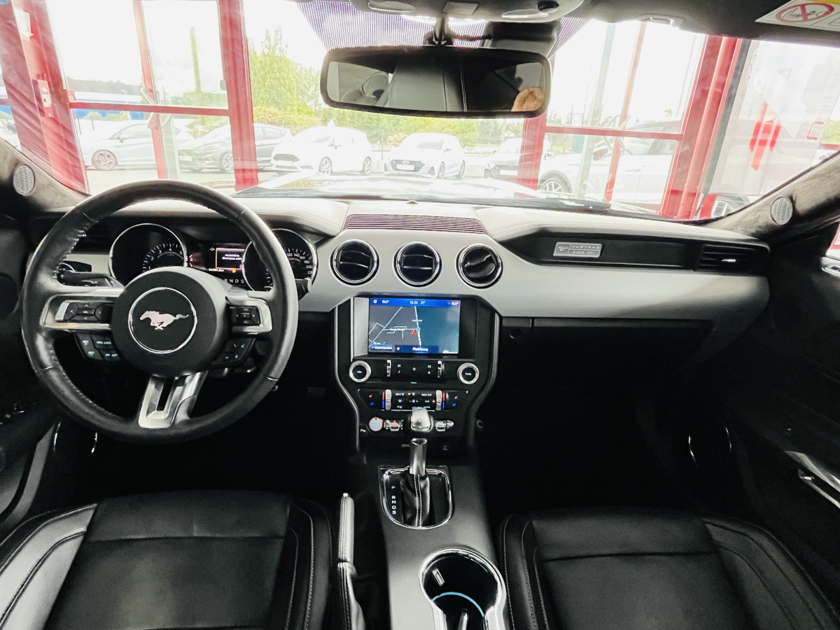 FORD MUSTANG FASTBACK 5,0 V8 421 GT GPS CAMERA REGULATEUR LIMITEUR KEYLESS ECHAPPEMENT A CLAPET  PARK PILOT APPLE CARPLAY FEUX BI-XENON  EXCELLENT ETAT