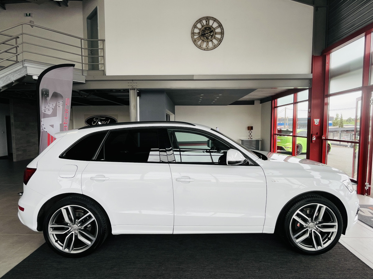AUDI SQ5 TDI V6 326 COMPETITION QUATTRO BVA8 QUATTRO ATTELAGE ELECTRIQUE GPS CAMERA KEYLESS  REGULATEUR ADAPTATIF BI-XENON  ALU BROSSÉ PARK PILOT FULL CUIR  DRIVE SELECT JANTE 21 EXCELLENT ETAT