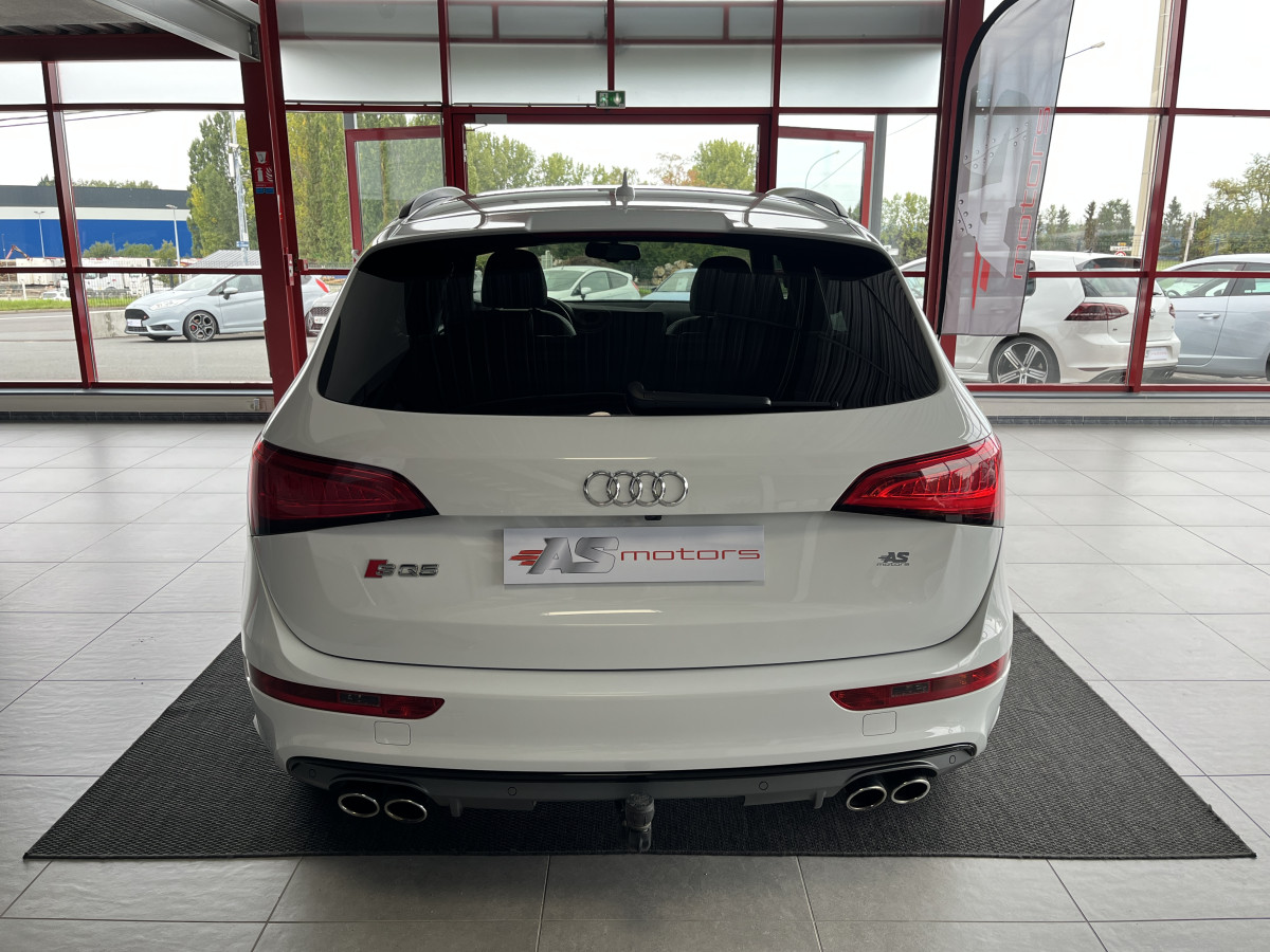 AUDI SQ5 TDI V6 326 COMPETITION QUATTRO BVA8 QUATTRO ATTELAGE ELECTRIQUE GPS CAMERA KEYLESS  REGULATEUR ADAPTATIF BI-XENON  ALU BROSSÉ PARK PILOT FULL CUIR  DRIVE SELECT JANTE 21 EXCELLENT ETAT