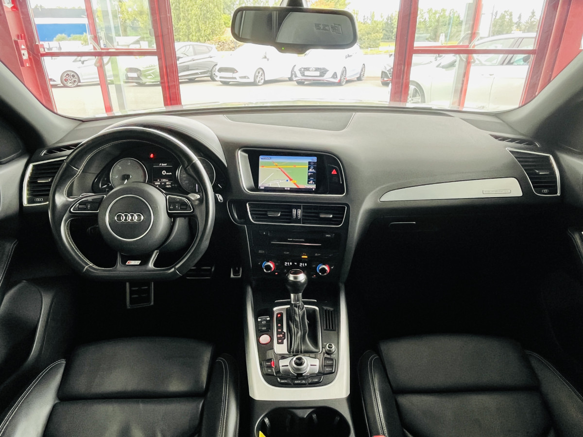 AUDI SQ5 TDI V6 326 COMPETITION QUATTRO BVA8 QUATTRO ATTELAGE ELECTRIQUE GPS CAMERA KEYLESS  REGULATEUR ADAPTATIF BI-XENON  ALU BROSSÉ PARK PILOT FULL CUIR  DRIVE SELECT JANTE 21 EXCELLENT ETAT