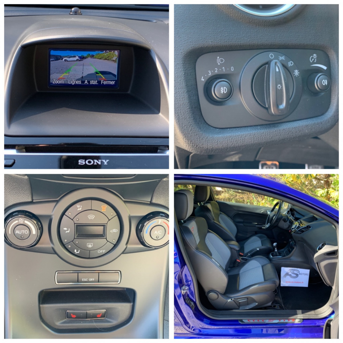 FORD FIESTA ST 1,6 TURBO 182 GPS BLEU PERFORMANCE CAMERA